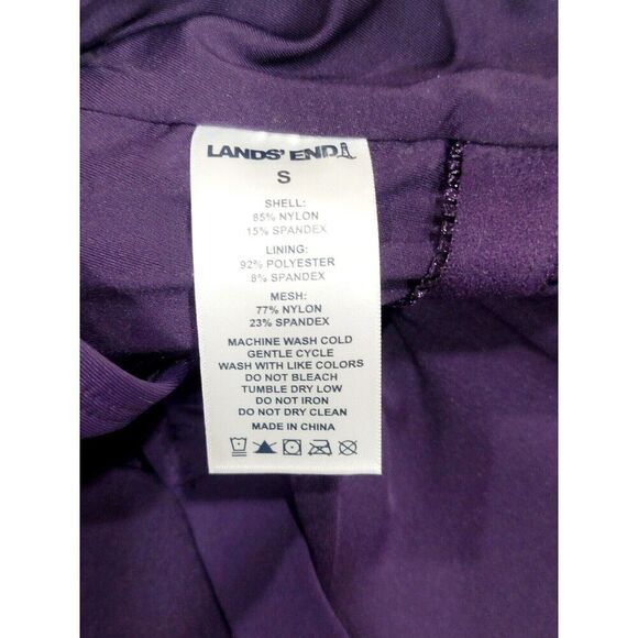 Lands' End Ruched Tummy Flattering UPF 50 Crossback Swimsuit Purple, Size S NWT - Picture 13 of 13